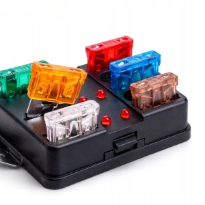 Set sigurante auto 300 buc, 2A-40A, Micro Mini Standard (ATO), organizator cu extractor, sigurante fuzibile pentru autoturisme, camioane, motociclete si rulote - Img 5
