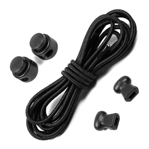 Sireturi reglabile fara legare pentru incaltaminte, sistem fixare rapida, 100 cm, culoare neagra - Img 2