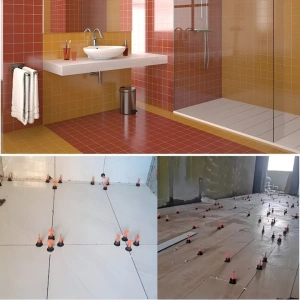 Sistem de nivelare pentru placi ceramice, set complet 152 piese, tije refolosibile, distante 1-3 mm, 2 chei incluse, ideal pentru gresie, faianta si piatra naturala - Img 8