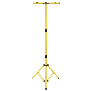 Stativ trepied metalic pentru proiector dublu, suport reglabil 62-155 cm, structura stabila pentru iluminat, lucrari tehnice si utilizare profesionala