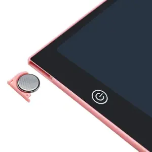 Tableta grafica de desenat pentru copii de 8.5 inch diagonala, cu buton de stergere si creion - Roz - Img 3