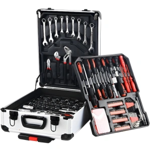 Trusa scule 187 piese multifunctionala, otel carbon, valiza cu roti si organizare inteligenta, profesionala si compacta - Img 2