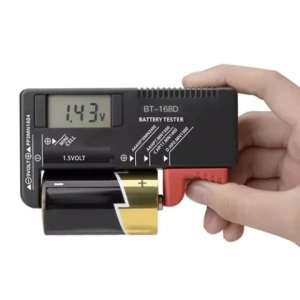 Verificator digital pentru baterii si acumulatori, LCD, negru, 11 x 6 x 2.5 cm, compatibil AA, AAA, 9V si Li-Ion - Img 7