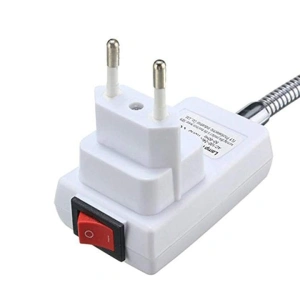Adaptor dulie E27 cu intrerupator fara fir, convertor pentru becuri LED, reglabil 360 grade, usor de instalat, pentru bucatarie, sufragerie, restaurante si cafenele, plastic, alb - Img 6