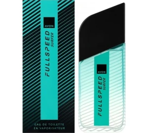 Apă de toaletă Avon Full Speed Surfer pentru bărbați 100 ml - parfum aromatic-acvatic cu note de lime, lavandă și mosc, pentru bărbatul liber, aventuros și pasionat de mare