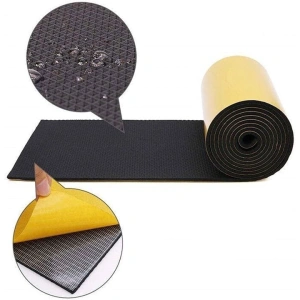 Banda protectoare pentru garaj si portiere, spuma EVA autoadeziva, amortizare impact, 200 x 20 x 0.4 cm, negru