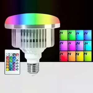 Bec foto LED, RGB, E27, 50 W, telecomanda inclusa - Img 7