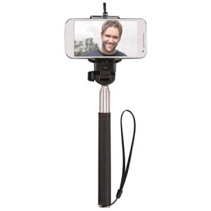 Brat telescopic cu filet universal 1/4 si suport reglabil pentru telefon - Roz - Img 2