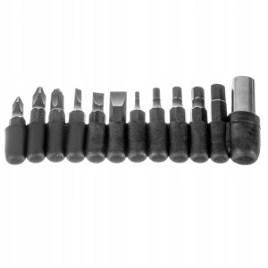 Briceag metalic multifunctional 13 in 1, otel inoxidabil, cu 11 biti si husa de depozitare, pentru camping, pescuit si drumetii - Img 12
