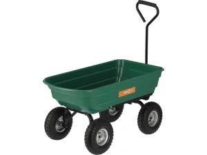 Carucior basculabil de curte, gradina, volum cuva 75l, cadru metalic si cuva din material rezistent, sarcina maxima 200 kg - Img 6