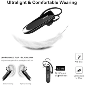Casca Bluetooth 5.0 New Bee,Handsfree,wireless,stereo compatibilitate universala - Negru - Img 2