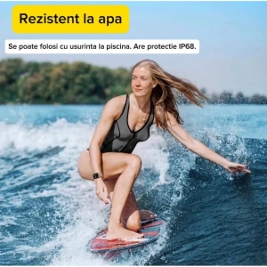 Ceas smartwatch, JR-FT5, monitorizare sport, rezistent apa, wireless, ecran HD 1.83'', apelare Bluetooth, microfon, negru - Img 7