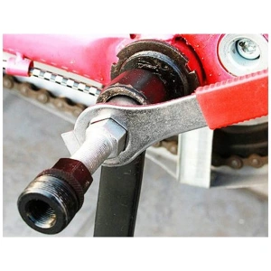 Cheie extractoare pentru pedale bicicleta, din otel, compatibil cheie 15, lungime 8.5 cm, patrata, negru/argintiu - Img 8