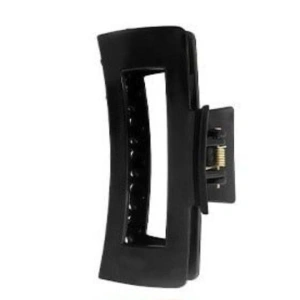 Clama par neagra 10.3 x 5 cm, cleste lat din plastic rigid, prindere puternica pentru coc, coada si par gros - Img 7