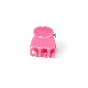 Clema par mini roz 1 cm, model clasic, accesoriu prindere pentru fete si femei - Img 1