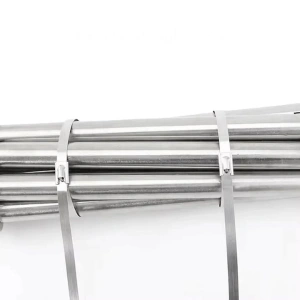 Coliere metalice inox 250 mm, set 30 bride autoblocante din otel inoxidabil pentru fixarea conductelor, cablurilor si furtunurilor - Img 6