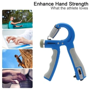 Flexor reglabil 10-60 kg,contor electronic, pentru antrenamentul incheieturilor si antebratului - Albastru - Img 2