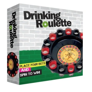 Joc de baut tip ruleta cu shot, 30cm, rosu/negru - Img 4