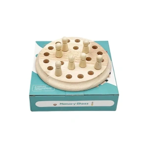Joc de memorie Montessori din lemn, multicolor, tabla rotunda 17 cm, 24 pioni si zar colorat, joc educativ pentru dezvoltarea atentiei si memoriei, 4 ani+ - Img 12