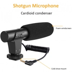 Kit profesional pentru vlogging,trepied,suport telefon,microfon,mini panou LED + telecomanda Bluetooth - Img 5