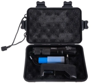 Lanterna LED 10.000 lumeni, 2 moduri de iluminare,acumulator si trusa depozitare incluse - Img 2