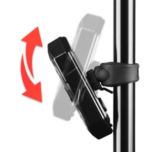 Lumina spate bicicleta cu semnalizare, IPX4, reincarcabila USB, 5 moduri de iluminare, telecomanda pe ghidon, 900 mAh, 9.4 x 3.3 cm, neagra - siguranta maxima si vizibilitate in orice conditii - Img 4