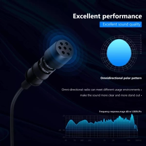 Microfon Lavalier Neewer omnidirecțional Plug & Play, microfon de înregistrare - Img 4