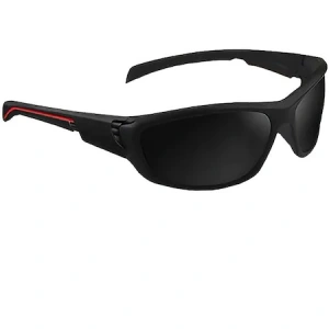Ochelari de soare unisex, polarizati, cu filtru UV, husa depozitare inclusa - Negru - Img 6