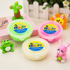 Pachet multicolor pentru modelaj creativ, alb luminos, verde neon si roz neon, 3 recipiente x 18 g - Img 10