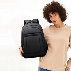 Rucsac multifunctional, impermeabil, pentru laptop cu diagonala 15.6", bretele reglabile, poliester, unisex, 51 x 30 x 24 cm, negru - Img 8