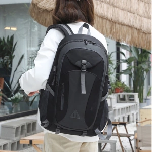 Rucsac multifunctional, outdoor, 40L, impermeabil, poliester, ergonomic, cu 3 compartimente, 50 x 31 x 23 cm, negru - Img 3