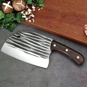Satar de bucatarie, otel inoxidabil/lemn, maner ergonomic, 25 cm - Img 12