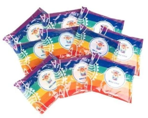 Set 10 pachete de pudra colorata,100 gr,pentru copii,non toxica,cantitate pachet 1kg - Multicolor - Img 4