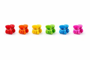 Set 100 cleme par mici colorate, model compact, prindere puternica, arc metalic rezistent, pentru coafuri rapide si zilnice - Img 4