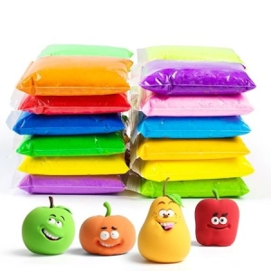 Set 12 pungi de plastilina cu accesorii de modelare - Multicolor - Img 2
