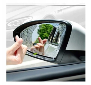 Set 2 folii protectie pentru oglinzi auto, autoadezive, anti-ceata, strat hidrofob, usor de instalat, compatibile universal, 13.5 x 9.5 cm - Img 8