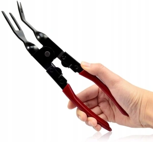 Set cleste profesional pentru demontare clipsuri auto si extractor, pentru tapiterie, ornamente si panouri, manere ergonomice, otel rezistent - Img 7