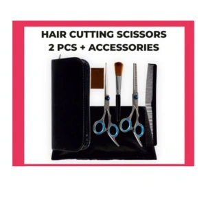 Set tuns profesional 7 piese cu foarfece coafura 6 inch, subtiere, pelerina, pieptene si accesorii, pentru uz salon si acasa - Img 2