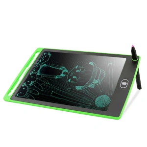 Tableta grafica de desenat pentru copii de 8.5 inch diagonala, cu buton de stergere si creion - Verde - Img 5