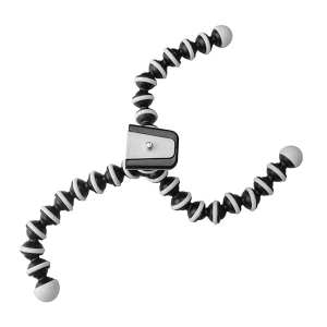 Trepied flexibil tip octopus 26 cm cu suport telefon si cap rotativ 360, prindere 1/4 pentru camera sport si smartphone - Img 3