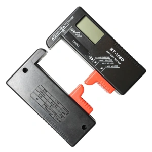 Verificator digital pentru baterii si acumulatori, LCD, negru, 11 x 6 x 2.5 cm, compatibil AA, AAA, 9V si Li-Ion - Img 4