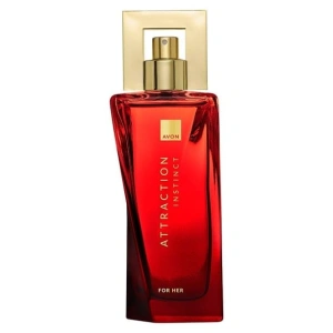 Apă de parfum Avon Attraction Instinct 50 ml - parfum floral-fructat lemnos pentru femei, cu note de căpșuni, orhidee roșie și vanilie sărată, ideal pentru seară și ocazii speciale