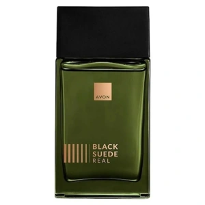 Apă de toaletă Avon Black Suede Real pentru bărbați 100 ml - parfum lemnos-aromatic cu note de bergamotă, lavandă și mosc, pentru bărbatul autentic, puternic și încrezător - Img 2