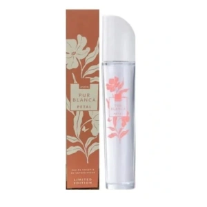 Apa de toaleta Avon Pur Blanca Petal 50 ml - floral, fructata, pentru femei, cu note delicate de para, bujor, trandafir si mosc, perfecta pentru purtare zilnica si ocazii casual