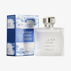 Apă de toaletă Oriflame Eclat Homme Weekend Azur 75 ml - eleganță masculină, prospețimea mării și rafinamentul Rivierei franceze