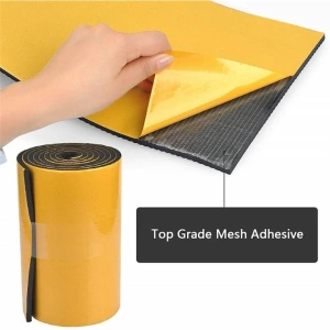 Banda protectoare pentru garaj si portiere, spuma EVA autoadeziva, amortizare impact, 200 x 20 x 0.4 cm, negru - Img 8
