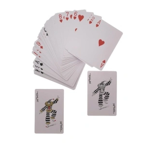 Carti de joc,din plastic,54 bucati in cutie de depozitare 8.7x5.7 cm - Img 2