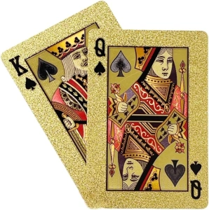 Carti de joc premium, rezistente si durabile la apa, suflate cu aur de 24k, poker, petreceri, ocazii speciale - Img 3