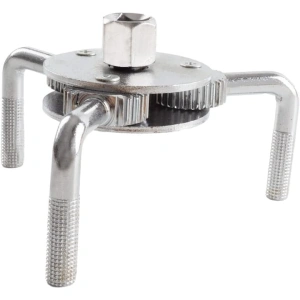 Cheie pentru filtrul de ulei, universala, 3 brate, metalica, argintie - Img 2