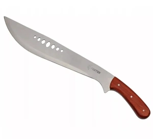 Cutit tip maceta, de vanatoare, maner ergonomic, otel inoxidabil/lemn, 51 cm, husa inclusa - Img 3